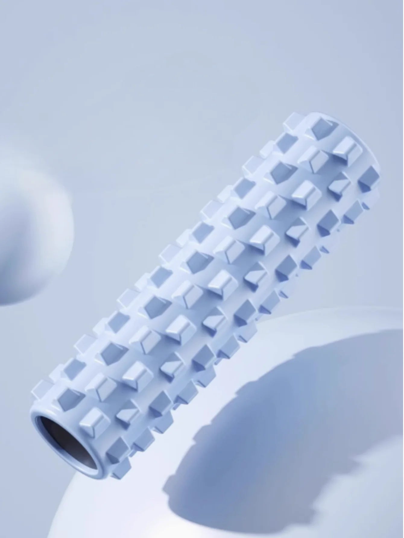 Wałek Piankowy 45 cm + Kostka do Jogi – Zestaw do Masażu, Pilates i Fitness